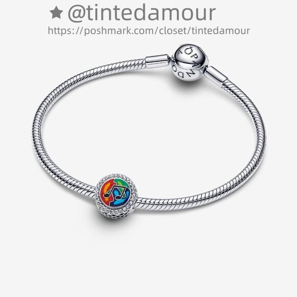 Pandora Engravable Musical Note Charm|Pendant - Picture 2 of 2